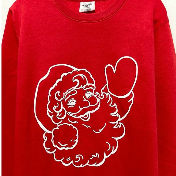 NWT: Pacific & Co - Women's Santa, Red and White, Oversized Sweatshirt (M) - Picture 4 of 4